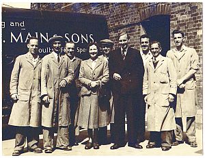 FRonald and Dorothy Main and family outside the Mill