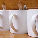 line of cups